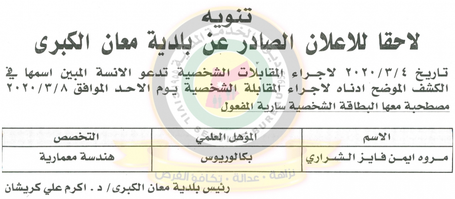 وظائف شاغرة ومدعوون للتعيين في مختلف الوزارات - أسماء