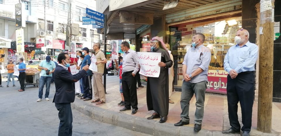 اعتصام لأبناء قبيلة بني حسن للمطالبة بمحاربة الفساد والإفراج عن المعتقلين السياسيين