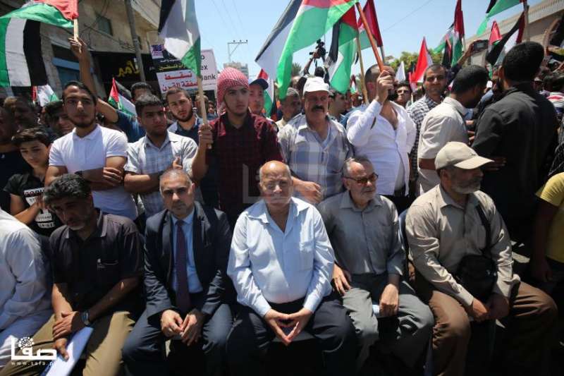 مسيرة حاشدة بغزة رفضا لـالضم ودعوات لانتفاضة جديدة