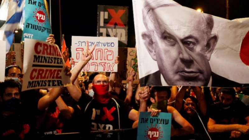 آلاف الاسرائيليين  يطالبون برحيل نتنياهو