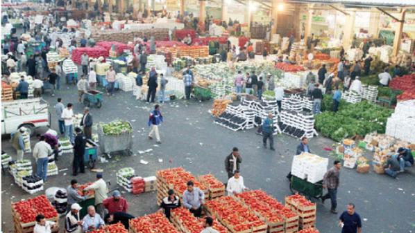الأمانة: 7700 طن خضار وفواكه واردات السوق المركزي منذ أمس
