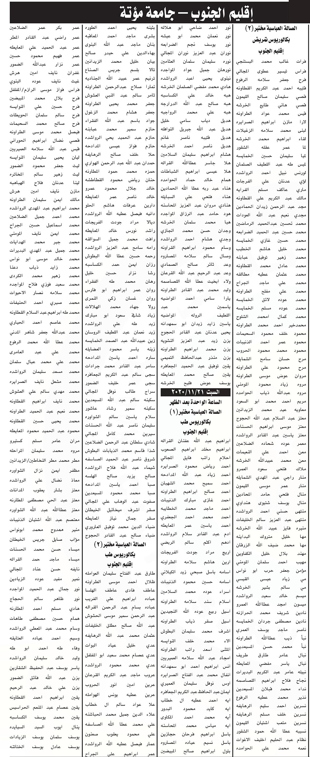 دعوة الآلاف من حملة بكالوريوس التمريض والطب.. ودبلوم التمريض للامتحان التنافسي - أسماء