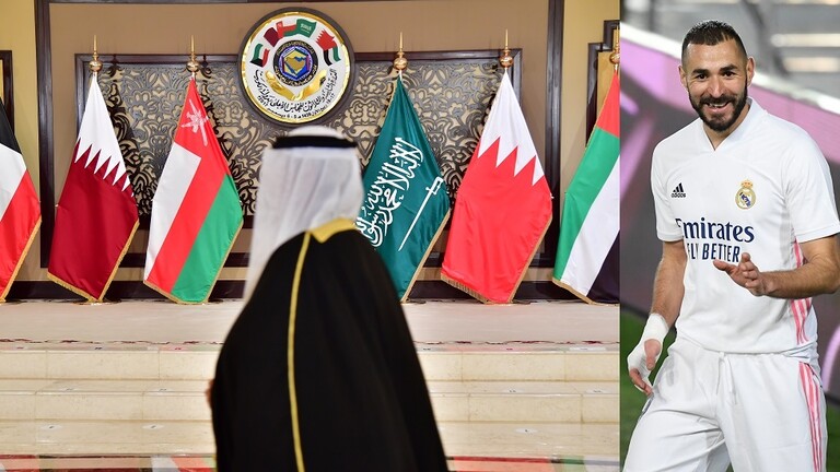 كريم بنزيما يعلق على المصالحة بين قطر والسعودية بكلمتين