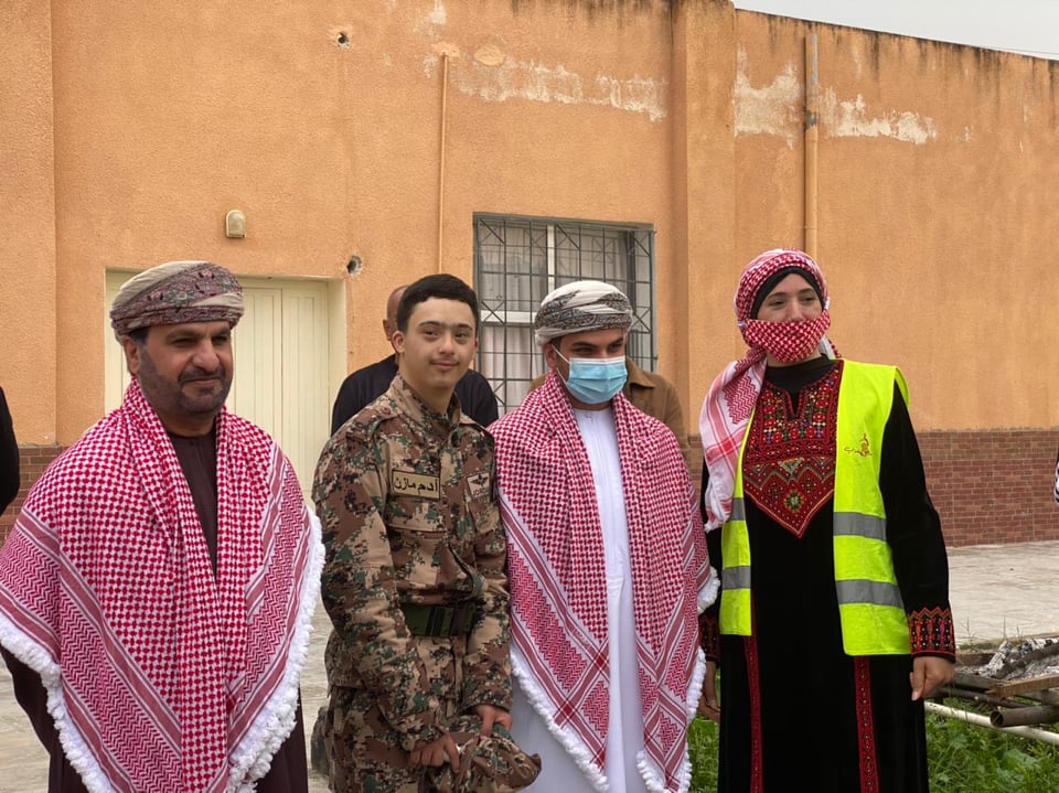 افتتاح اول مخيم عسكري لمتلازمة داون في المخيم الكشفي الدائم في الشونه الشمالية 