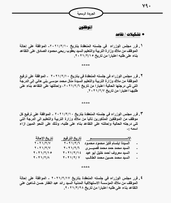 احالات على التقاعد في مختلف المؤسسات والوزارات - اسماء