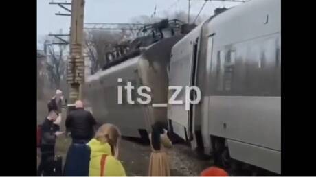 خروج عدد من عربات قطار ركاب عن السكة في أوكرانيا