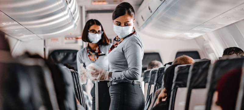 هل يزيد الأكل والشرب واستعمال دورات المياه في الطائرة من خطر عدوى كورونا؟