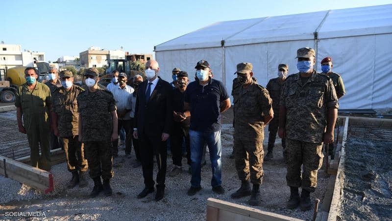 الرئيس التونسي قيس سعيد يصدر أوامره للجيش بإدارة أزمة كورونا