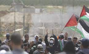 إصابات جراء اعتداء الاحتلال على متظاهرين شمال غزة