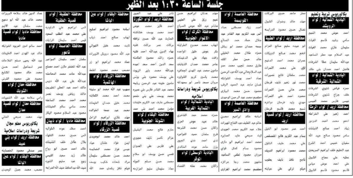 دعوة مرشحين للتعيين في وزارة التربية لحضور الامتحان التنافسي - اسماء