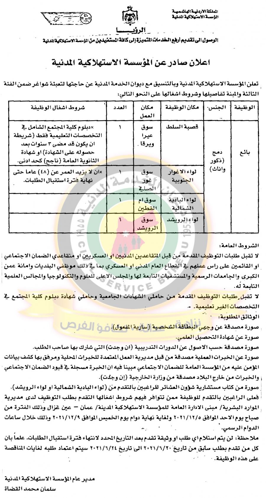  ديوان الخدمة المدنية يعلن عن وظائف شاغرة - تفاصيل 