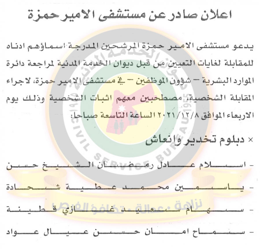 وظائف شاغرة ومدعوون للتعيين في مختلف الوزارات - أسماء