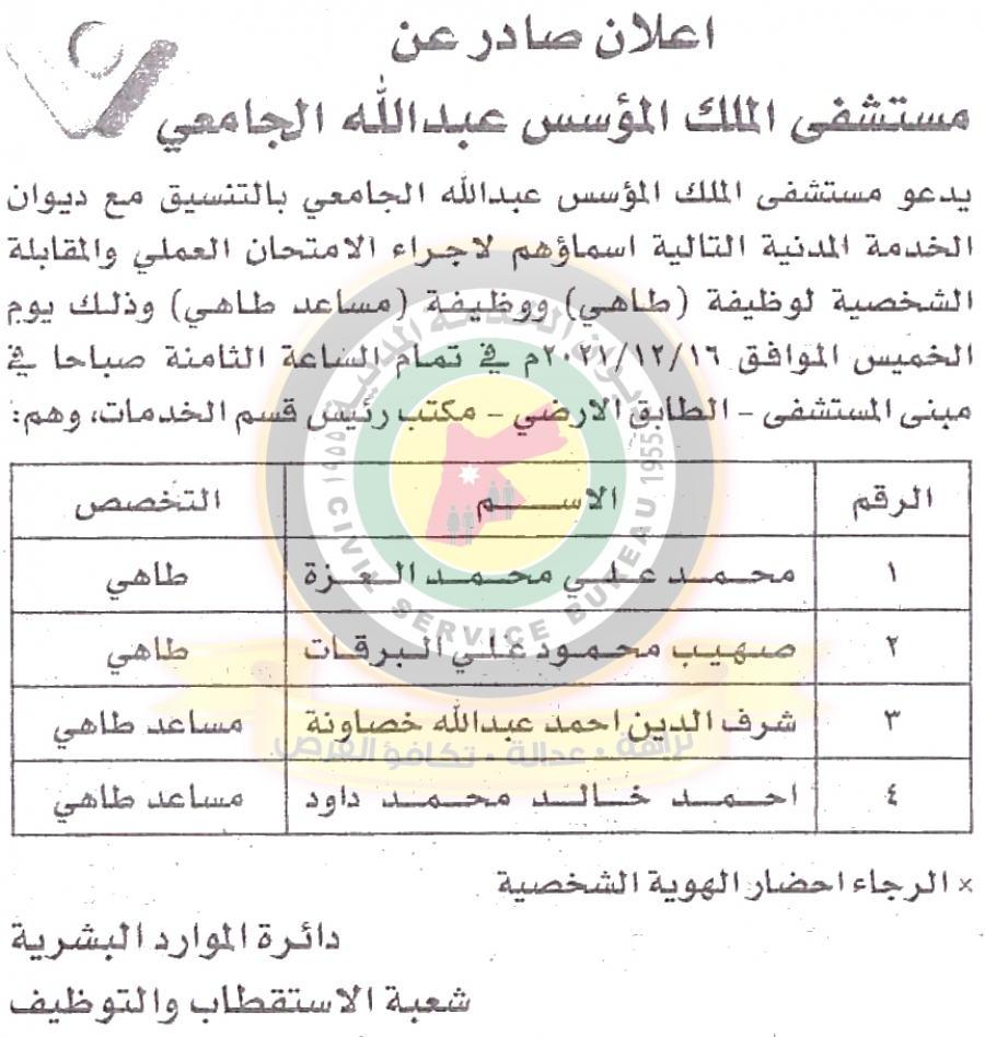 وظائف شاغرة ومدعوون للتعيين في مختلف الوزارات - أسماء