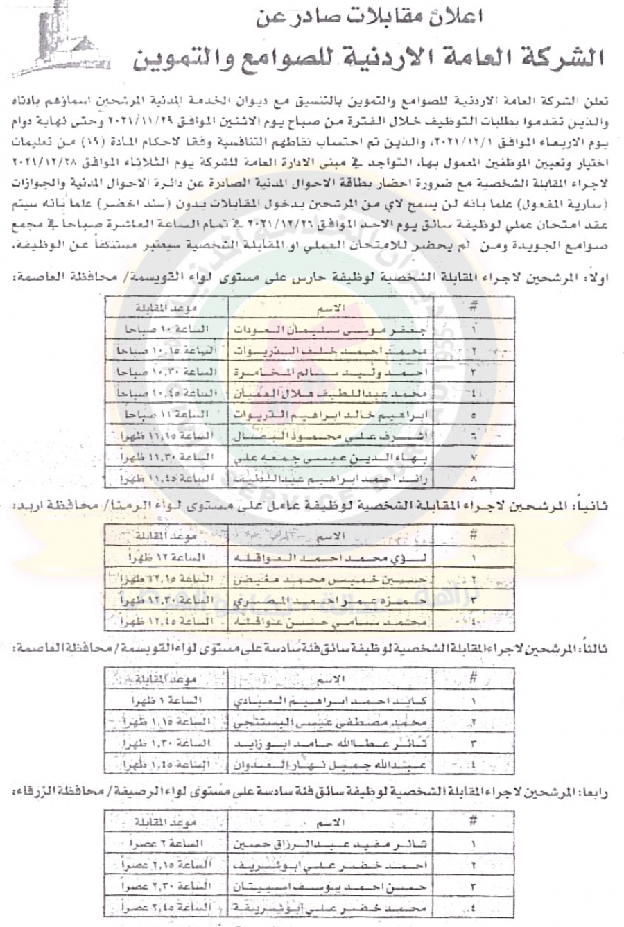 مدعوون لحضور الامتحان التنافسي في مختلف الوزارات (أسماء)