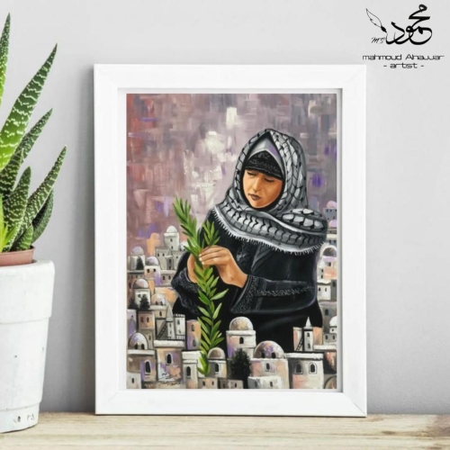 لوحاتٌ عن فلسطين وحق العودة...هدية طالب لمركز الدكتور يعقوب ناصر الدين للتراث
