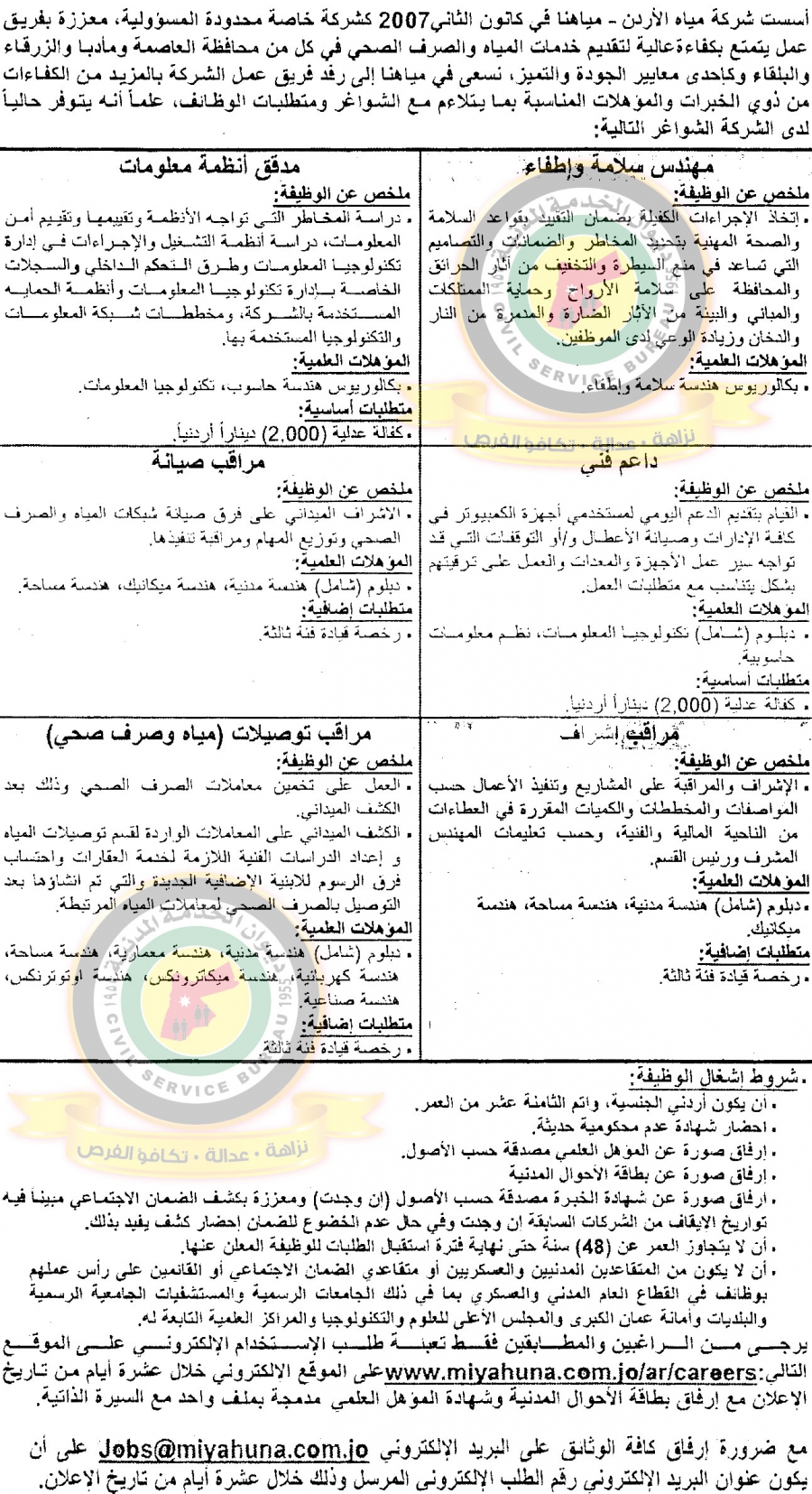 مدعوون للتعيين ووظائف شاغرة - اسماء