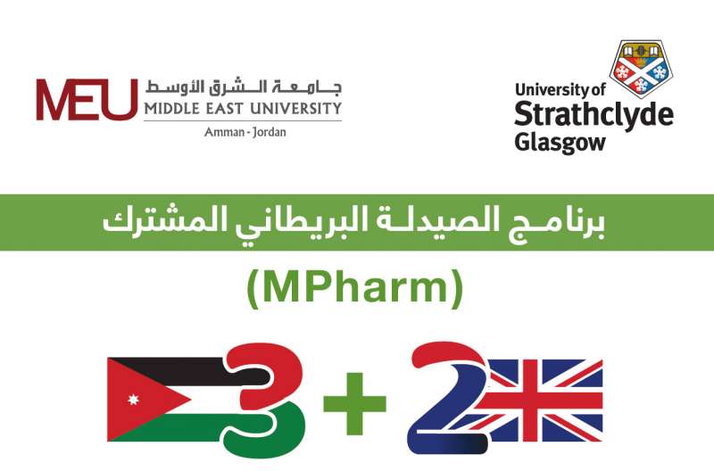 طلبة برنامج(MPharm) في الشرق الأوسط يلتحقون للدراسة في جامعة ستراثيكلايد البريطانية