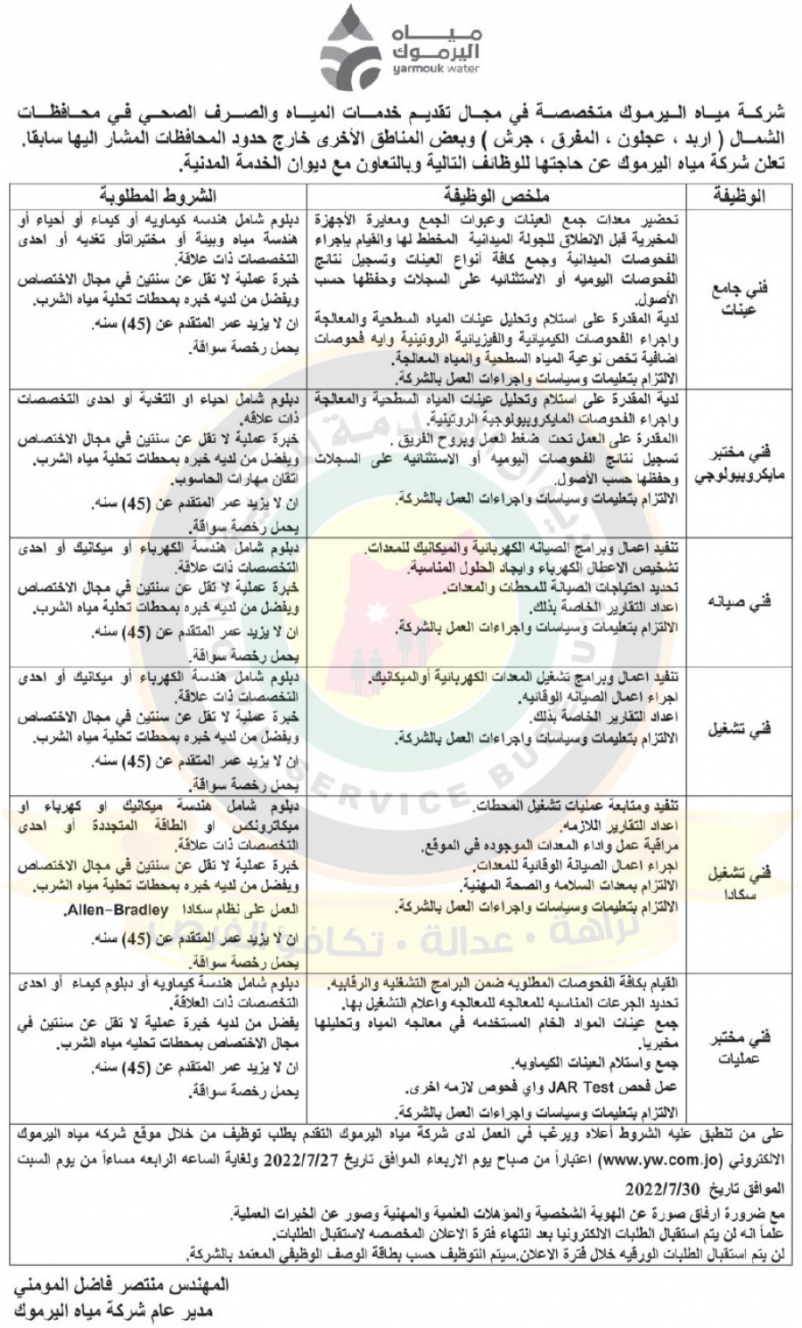 وظائف شاغرة ومدعوون للتعيين - أسماء