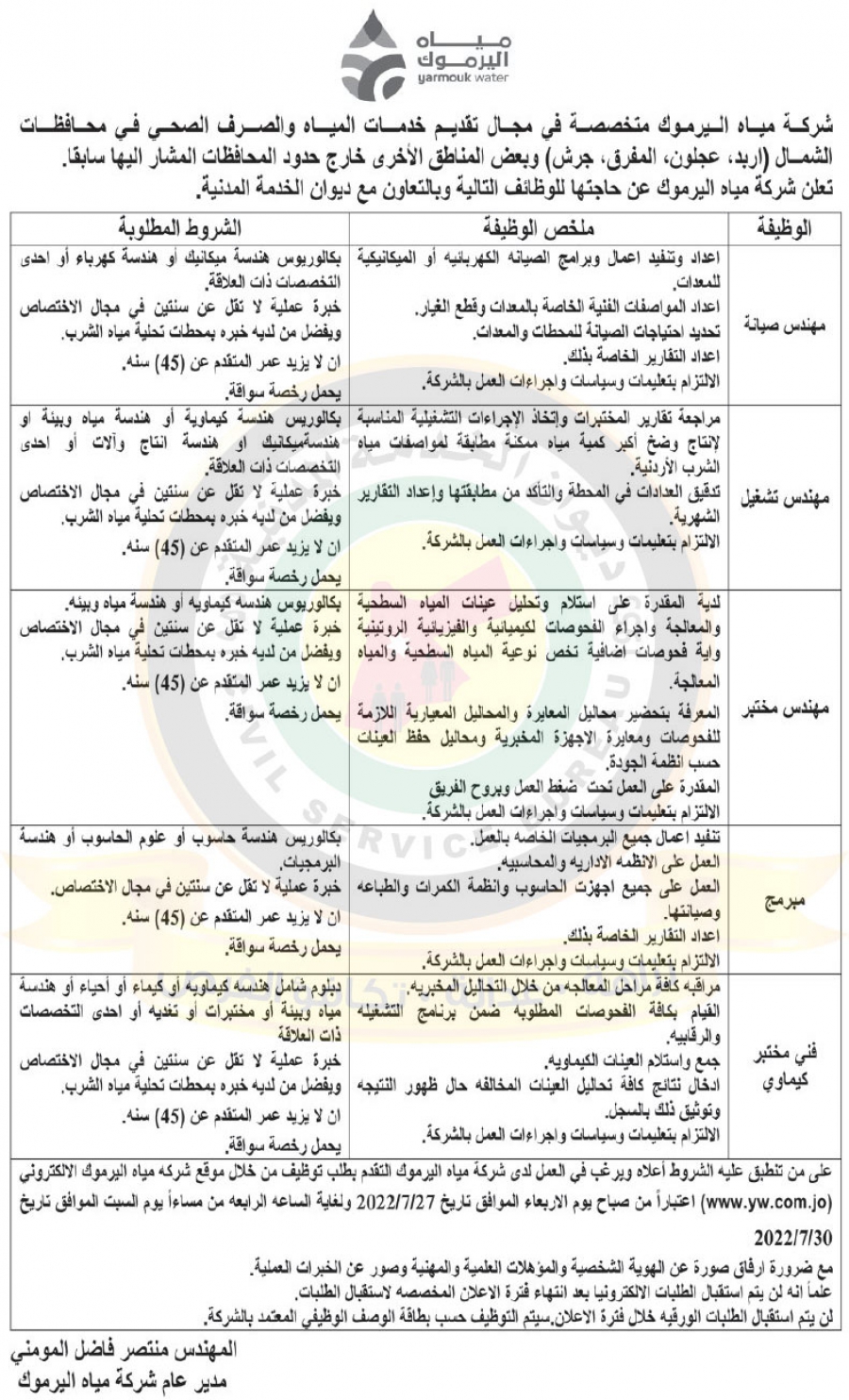 وظائف شاغرة ومدعوون للتعيين - أسماء