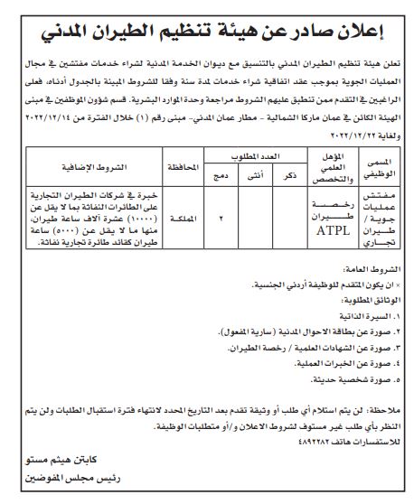 مؤسسات حكومية تطلب تعيين موظفين