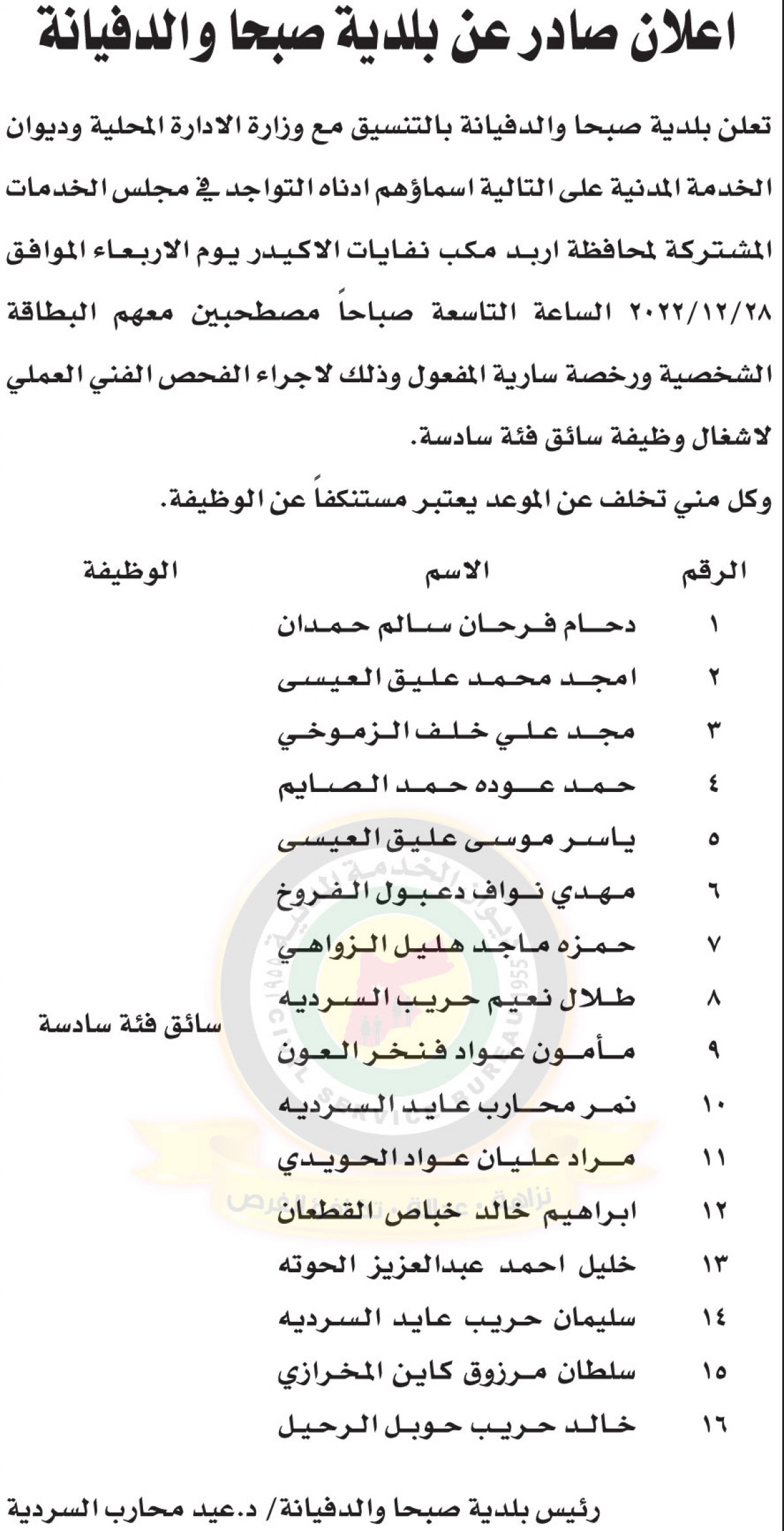 مؤسسات حكومية تعلن حاجتها لتعيين وتعبئة وظائف شاغرة - (أسماء + تفاصيل)