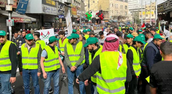 مسيرة حاشدة تنديدا بجرائم  قوات الاحتلال في جنين ودعما للاقصى