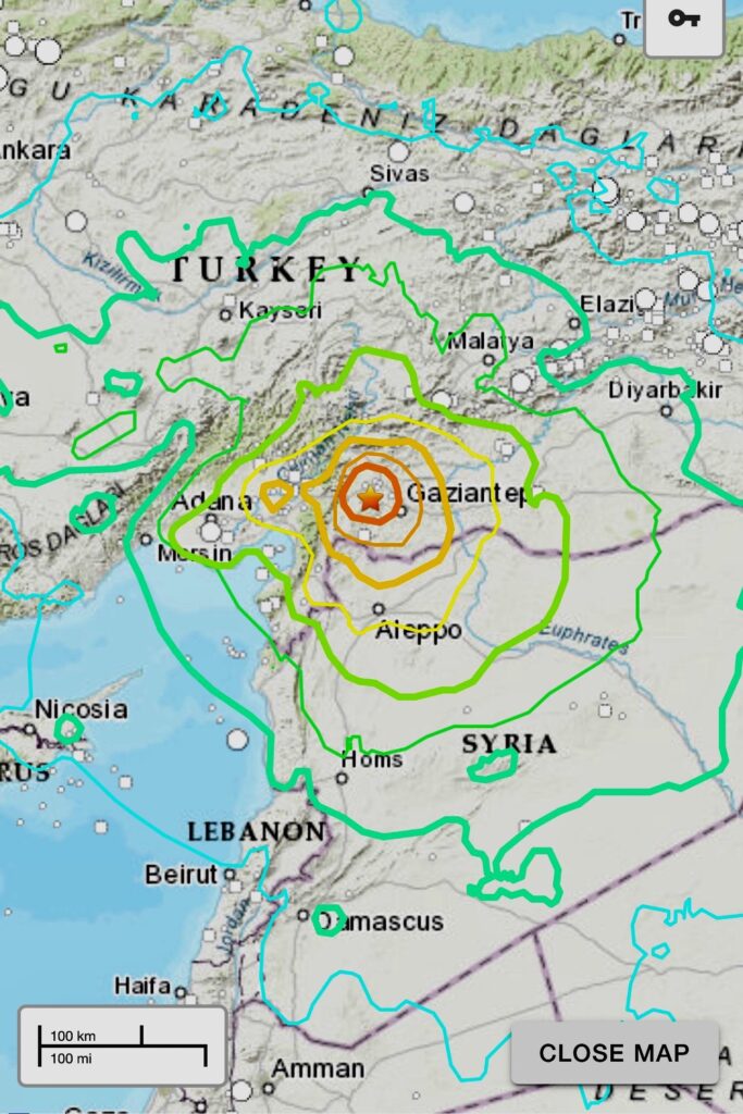 شعر به الأردنيون.. زلزالان مدمران يضربان جنوب تركيا وما حولها (تفاصيل)