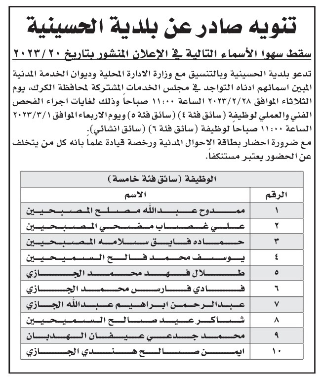 مئات المدعوين لإجراء الامتحان التنافسي وشواغر وظيفية - تفاصيل