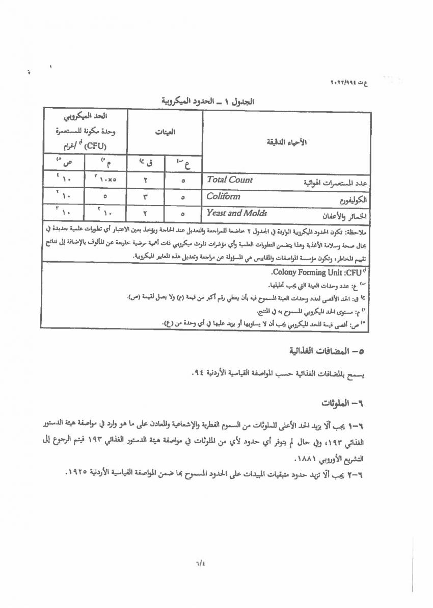 المواصفات والمقاييس تعمم مشروع مواصفة المشروبات والعصائر