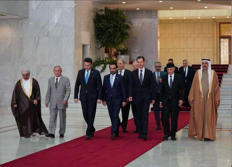 الرئيس السوري يلتقي الصفدي وعدداً من رؤساء البرلمانات العربية