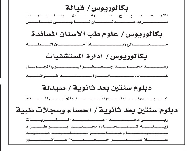 مدعوون لاستكمال إجراءات التعيين في الصحة - أسماء