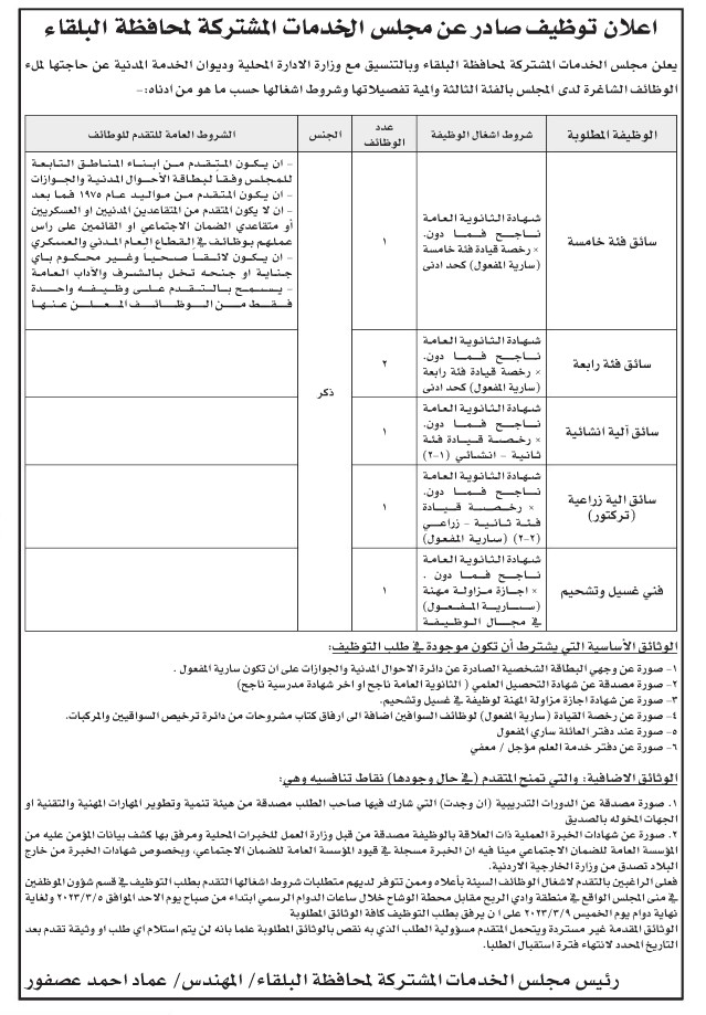 وظائف شاغرة ومدعوون للتعيين (أسماء + تفاصيل)