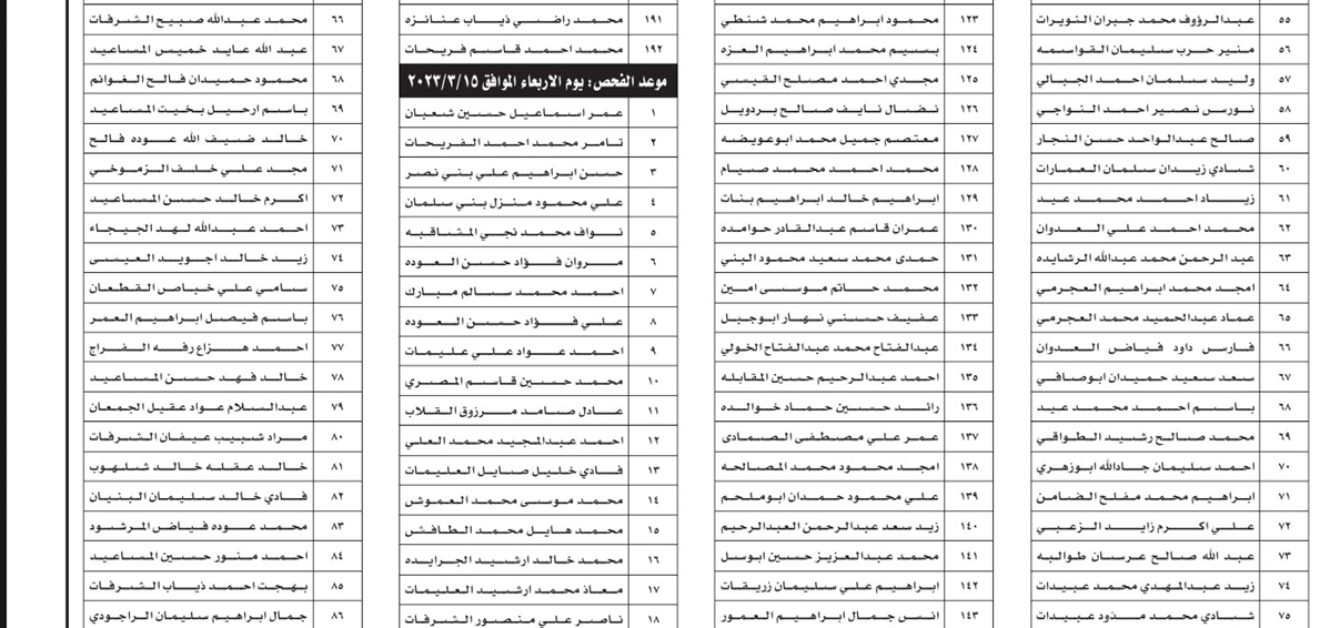 التربية تدعو المئات لإجراء الفحص الفني لوظيفة سائق - اسماء