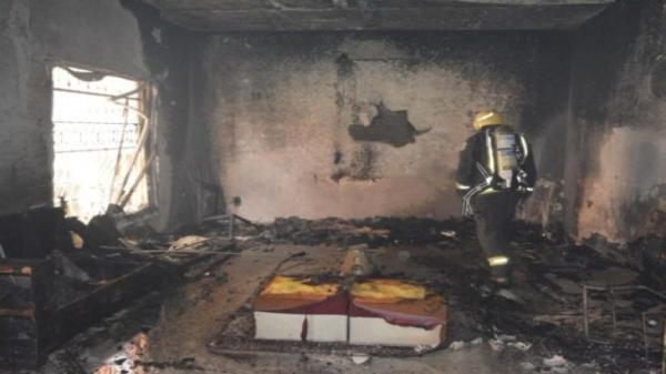 4 وفيات بحريق شقة في عمان
