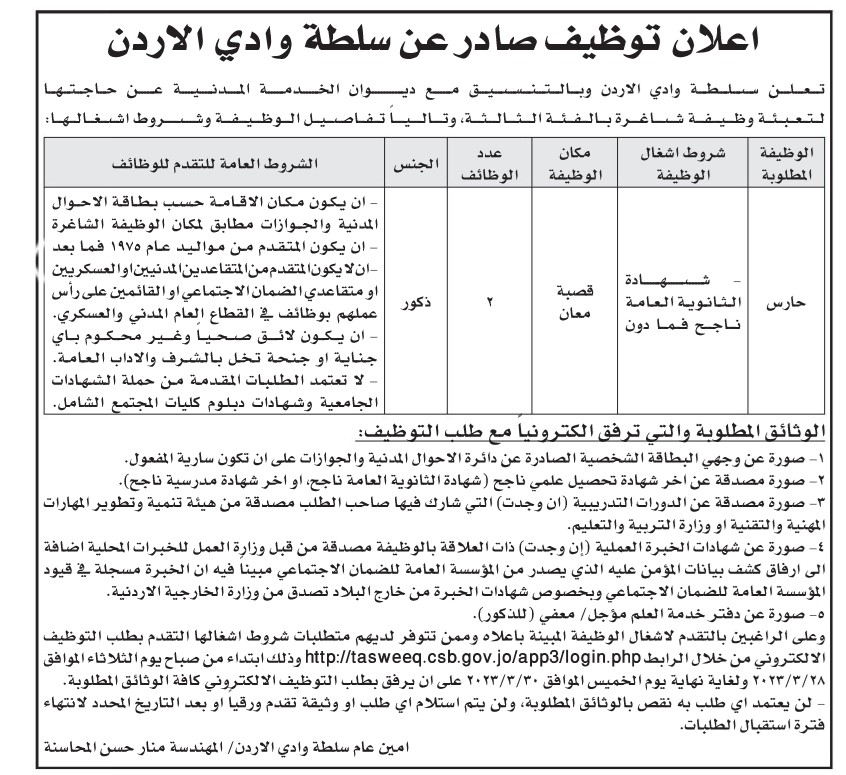 وظائف شاغرة ومدعوون للتعيين (أسماء + تفاصيل)