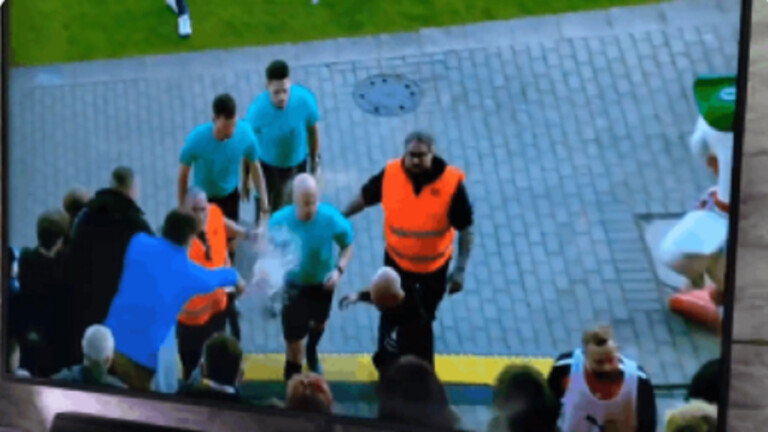 إلغاء مباراة بكرة القدم في ألمانيا بعد رشق وجه الحكم بالجعة (فيديو)