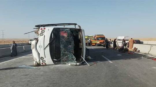إصابة 39 سودانيا بحادث مروع في بني سويف المصرية (صور)