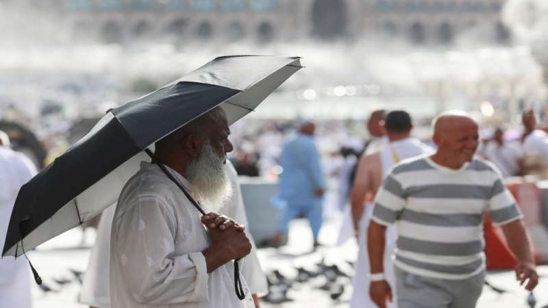 تحذير الحجاج من التعرض لأشعة الشمس في مكة المكرمة والمشاعر المقدسة