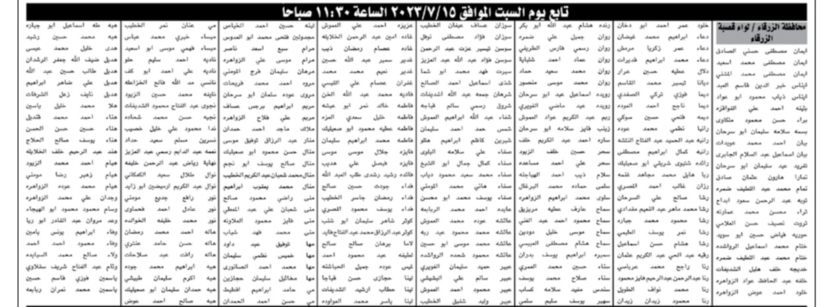 التربية تدعو مئات المرشحين لإشغال وظيفة معلم (أسماء)  