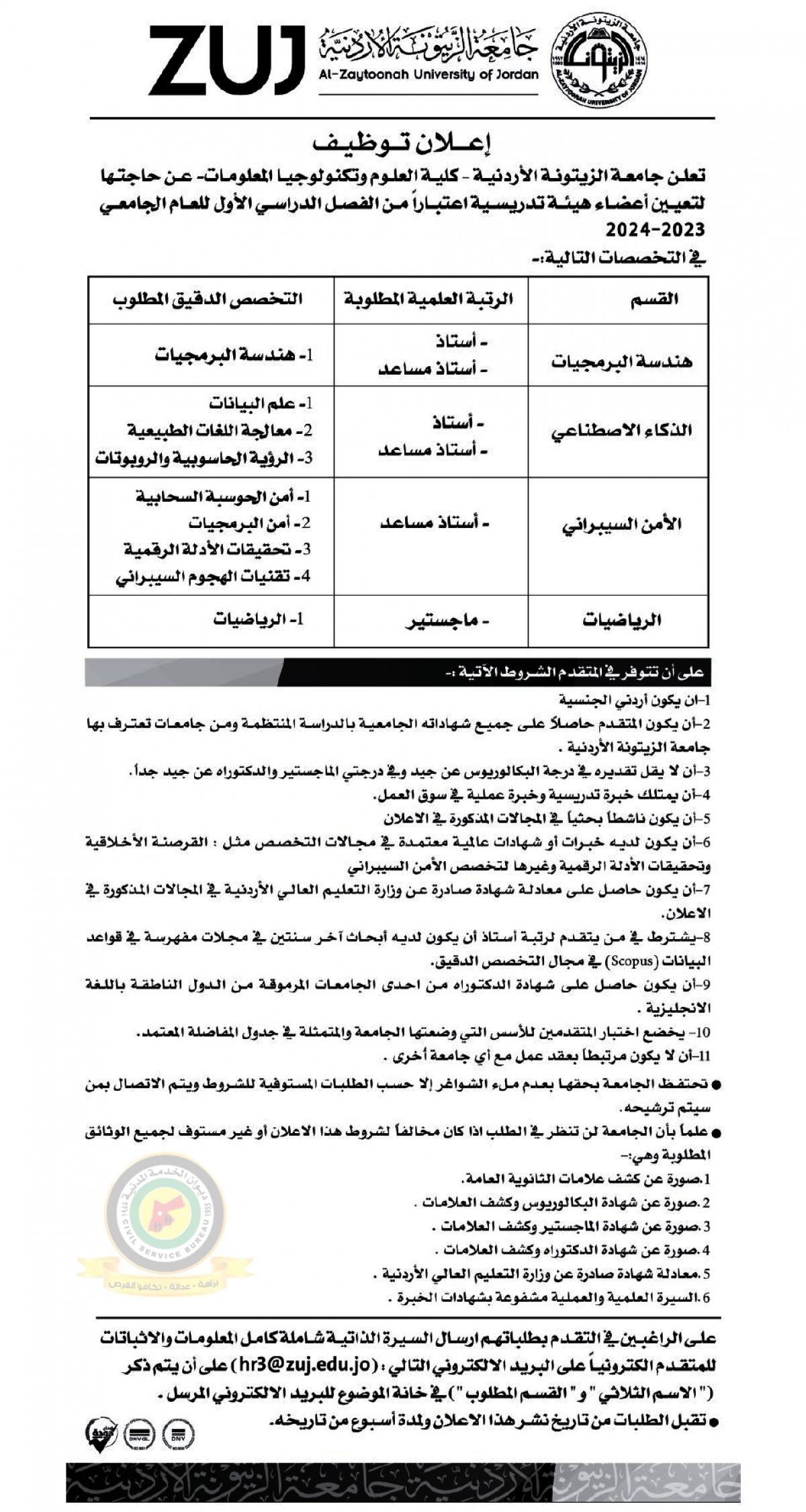 الناجحون في الامتحان التنافسي ووظائف شاغرة - أسماء