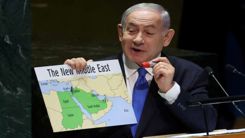 نتنياهو يتحدث عن تطبيع العلاقات مع الاحتلال الصهيوني: سيخلق شرقا أوسط جديدا