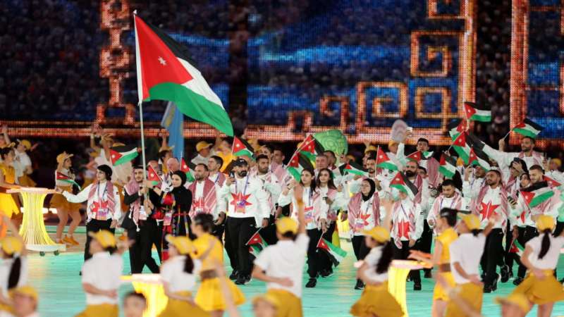 بعثة الأردن تشارك في افتتاح ذكي للألعاب الآسيوية التزاما بالفلسفة الخضراء