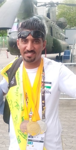 طارق محمد النقرش يحصد (4) ميداليات في بطولة انفكتوس  العاب القوى