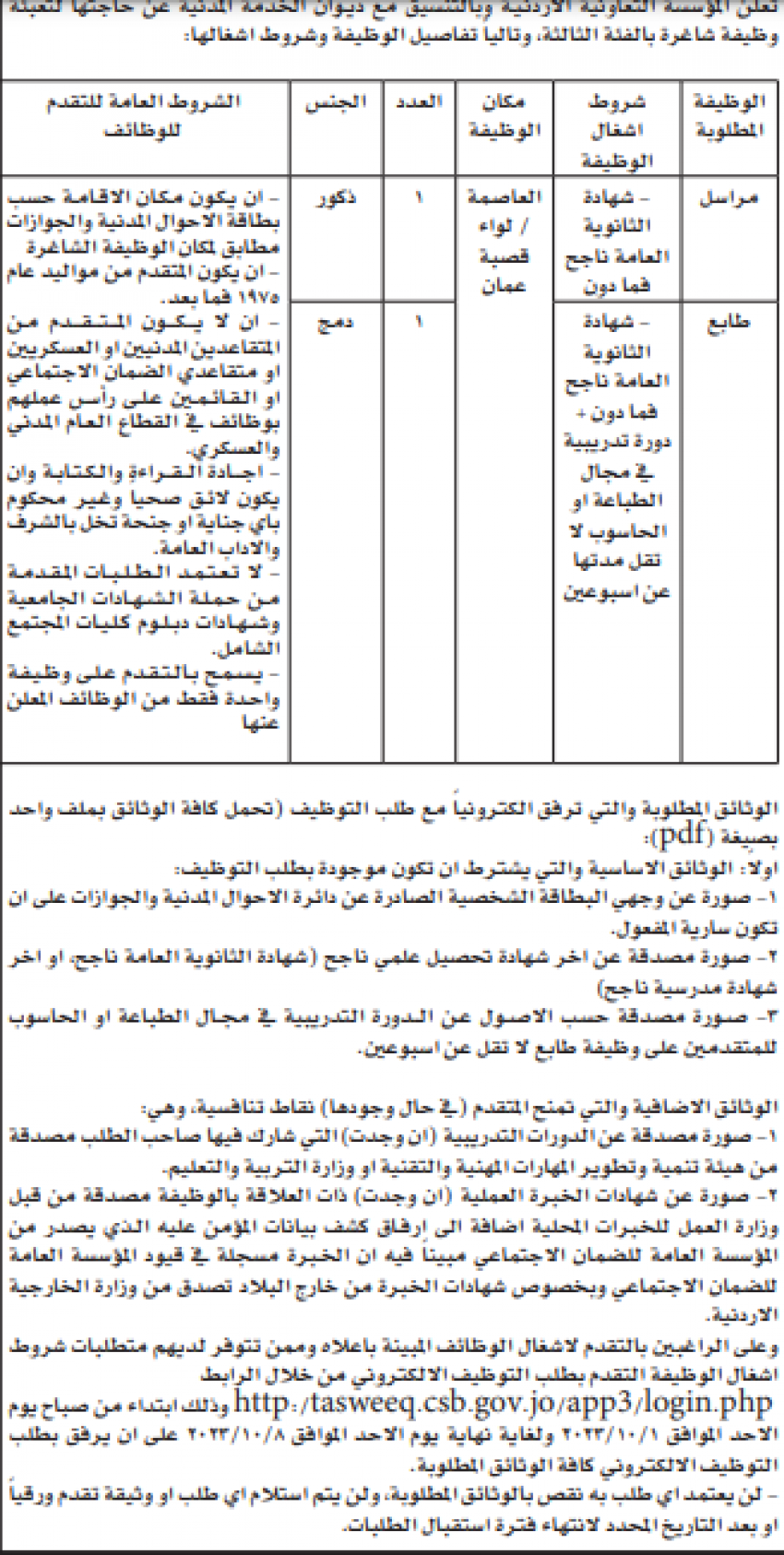 وظائف شاغرة ومدعوون لإجراء المقابلات (أسماء)