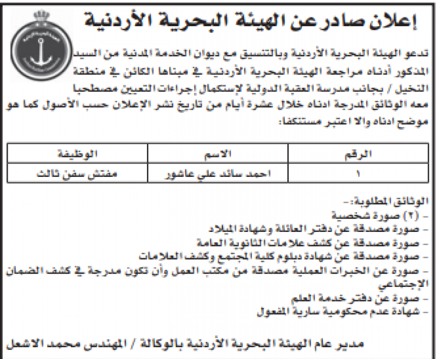 وظائف شاغرة ومدعوون لإجراء المقابلات (أسماء)