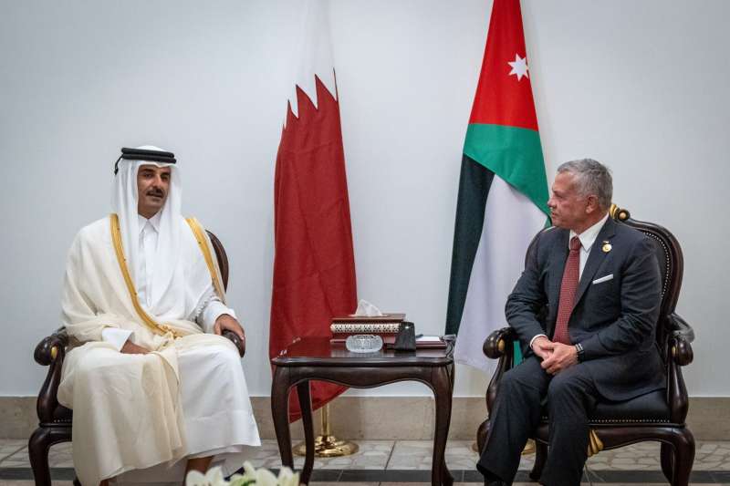 الملك في اتصال مع امير قطر: لا سلام دون ايجاد حلّ عادل للقضية الفلسطينية