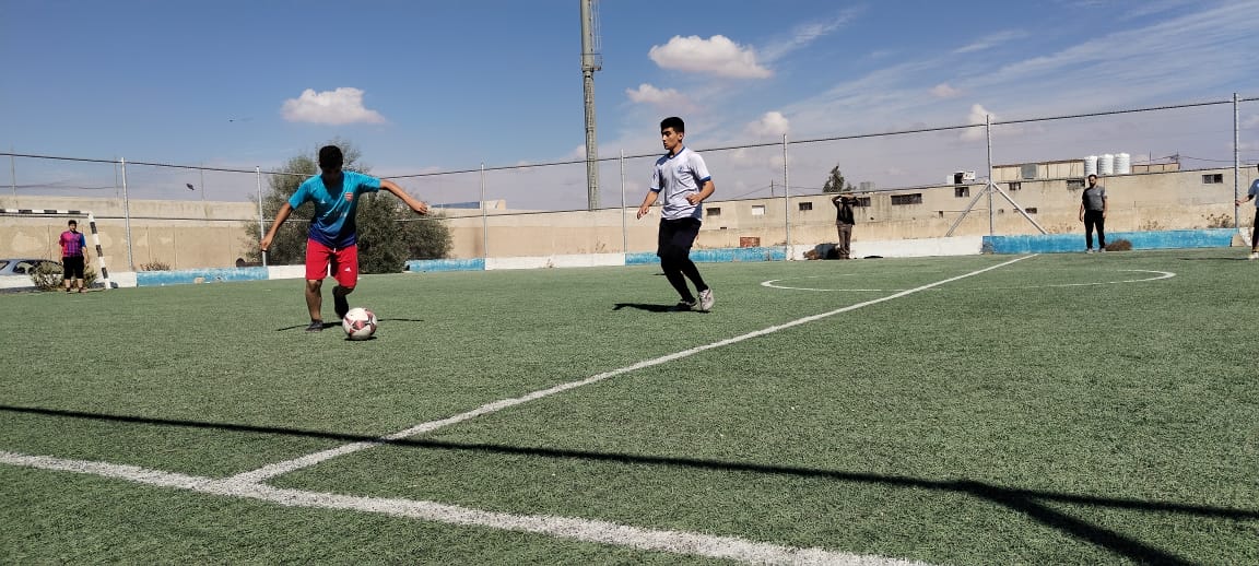 تواصل فعاليات بطولة خماسي كرة القدم الثانية لدور القرآن الكريم في الرمثا