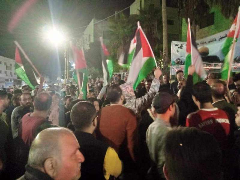 اعتصام في الكرك دعما للمقاومة وتنديدا بجرائم الاحتلال في غزة  صور