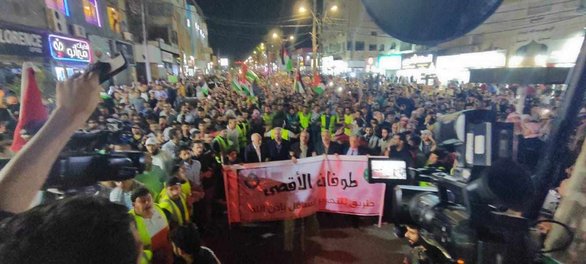 الآلاف في اربد دعما للمقاومة وتنديدا بمجازر الاحتلال في غزة - صور