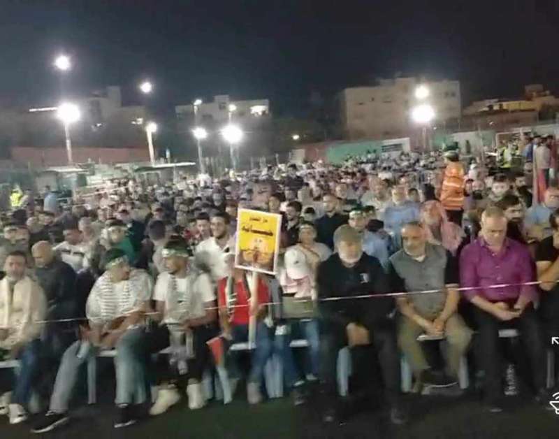 مهرجان جماهيري في اربد دعما للمقاومة.. ومطالبات بإلغاء اتفاقية وادي عربة  صور